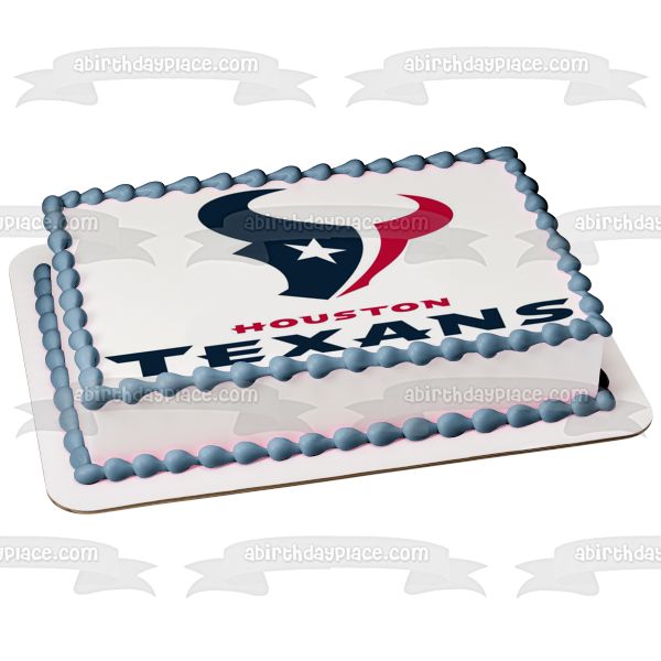 Imagen comestible para tarta con logotipo de los Houston Texans de la NFL ABPID10214 