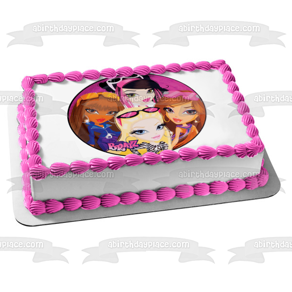 Bratz Cloe Sasha Jade Yasmine Imagen comestible para decoración de tarta ABPID10268 