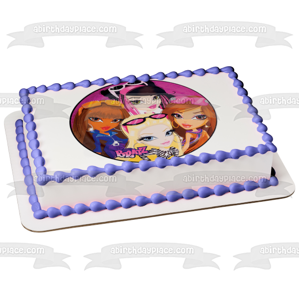 Bratz Cloe Sasha Jade Yasmine Imagen comestible para decoración de tarta ABPID10268 