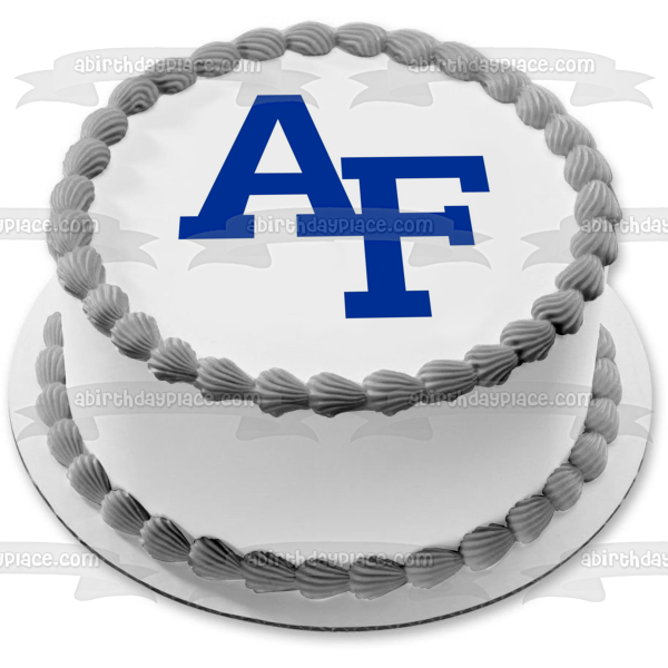 Imagen de decoración comestible para tarta militar con logotipo de la Fuerza Aérea de los Estados Unidos ABPID10501 