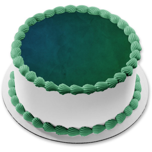 Imagen comestible para decoración de tarta con fondo azul y verde ABPID10577 