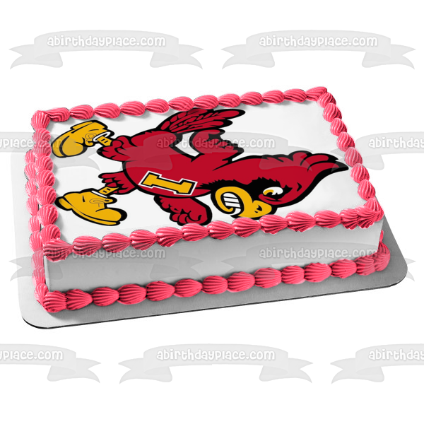 Iowa State Cyclones Logo NCAA Edible Cake Topper Image ABPID10334