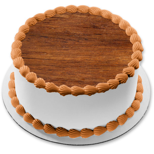 Adorno comestible para tarta con panel de madera, imagen ABPID10422 