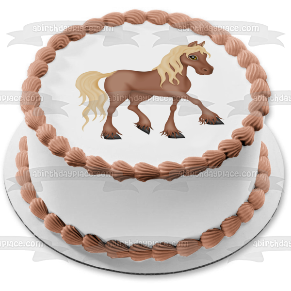 Cartoon Donkey Edible Cake Topper Image ABPID10704