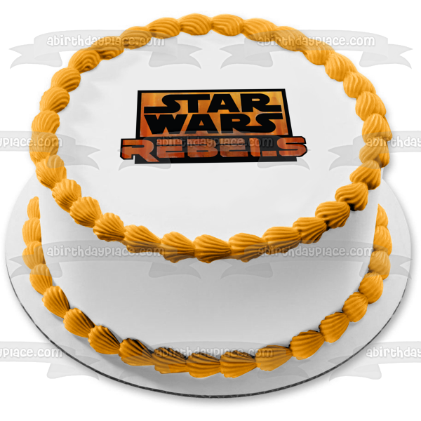 Star Wars Rebels Logo Edible Cake Topper Image ABPID10914