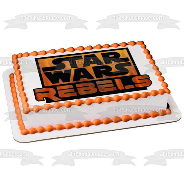 Star Wars Rebels Logo Edible Cake Topper Image ABPID10914