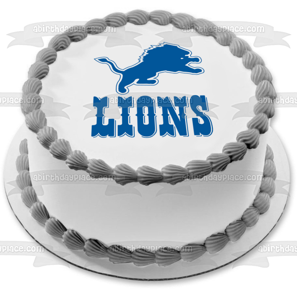 Imagen comestible para tarta con el logotipo de los Leones de la Escuela Secundaria Monsignor Farrell ABPID10758 