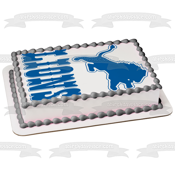 Imagen comestible para tarta con el logotipo de los Leones de la Escuela Secundaria Monsignor Farrell ABPID10758 