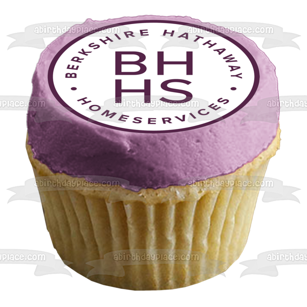 Imagen comestible para decoración de tarta con el logotipo de Berkshire Hathaway Home Services ABPID10964 