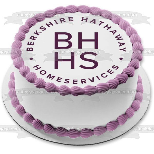 Imagen comestible para decoración de tarta con el logotipo de Berkshire Hathaway Home Services ABPID10964 