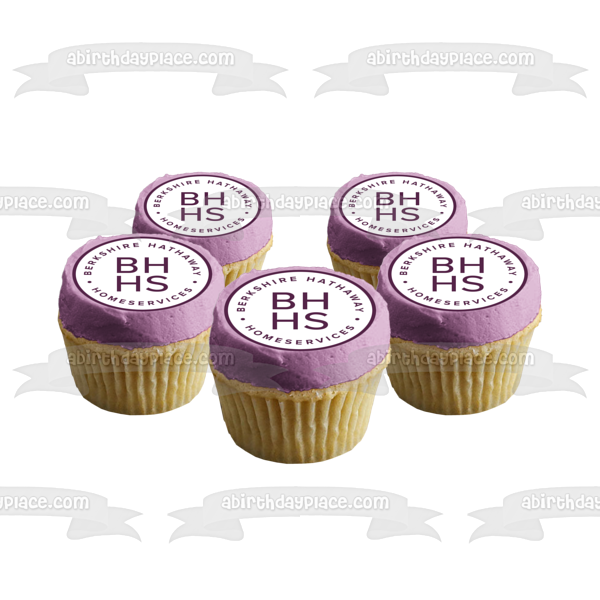 Imagen comestible para decoración de tarta con el logotipo de Berkshire Hathaway Home Services ABPID10964 