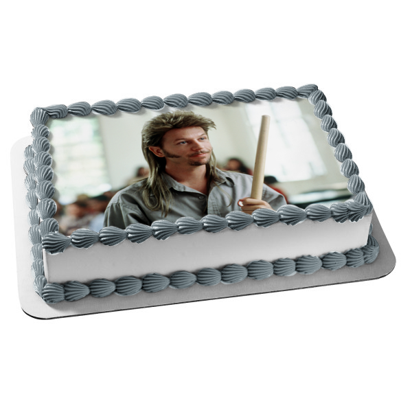 Joe Dirt Broom Lunch Room Edible Cake Topper Image ABPID10802