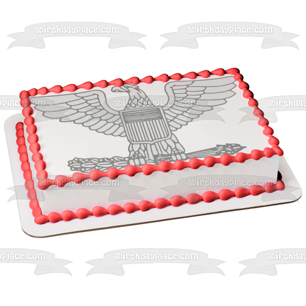 United States Army Officer Rank Insignia Edible Cake Topper Image ABPID10976