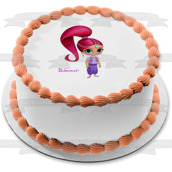 Imagen comestible para decoración de tarta Shimmer and Shine Shimmer ABPID10977 