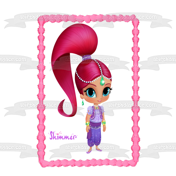 Imagen comestible para decoración de tarta Shimmer and Shine Shimmer ABPID10977 