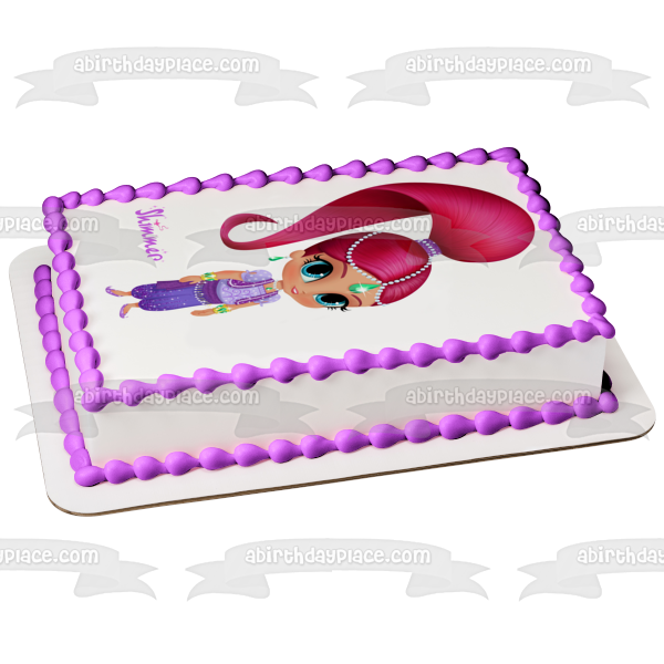 Imagen comestible para decoración de tarta Shimmer and Shine Shimmer ABPID10977 