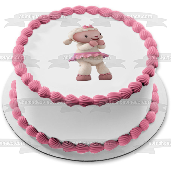 Imagen comestible para decoración de tarta de Doc McStuffins Lambie ABPID10886 