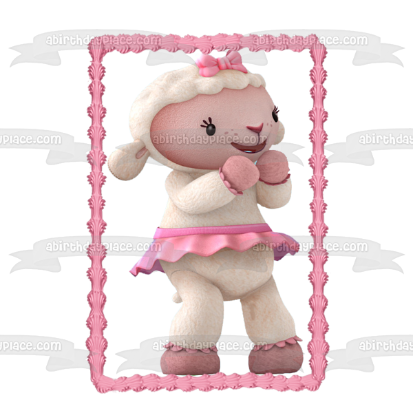 Imagen comestible para decoración de tarta de Doc McStuffins Lambie ABPID10886 