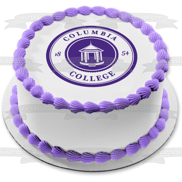 Columbia College Logo Naia Edible Cake Topper Image ABPID10982