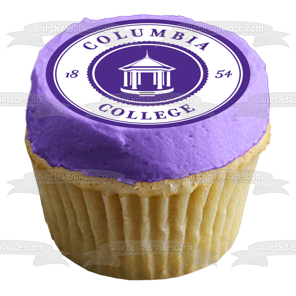 Columbia College Logo Naia Edible Cake Topper Image ABPID10982