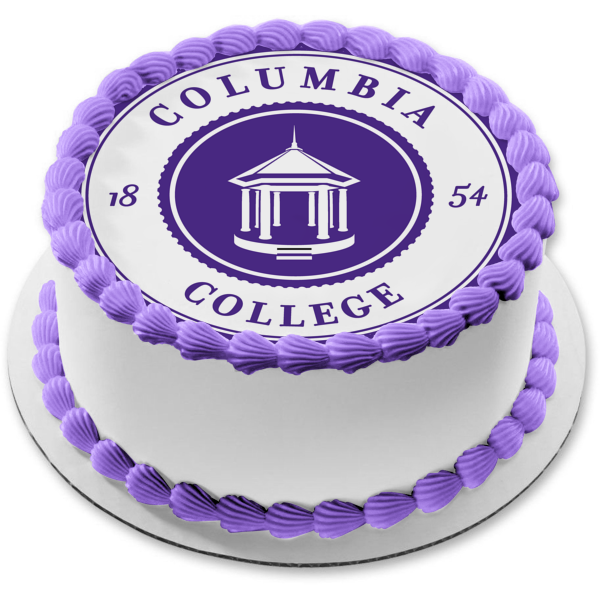 Columbia College Logo Naia Edible Cake Topper Image ABPID10982