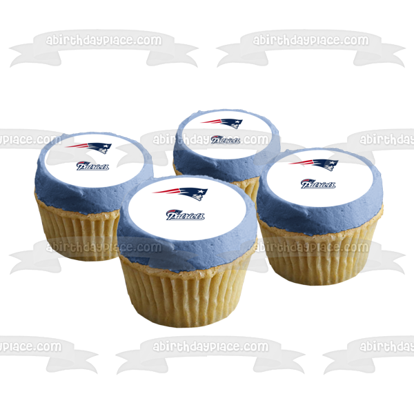 New England Patriots Logos NFL Edible Cake Topper Image ABPID11058