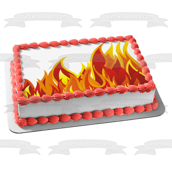 flaming cake