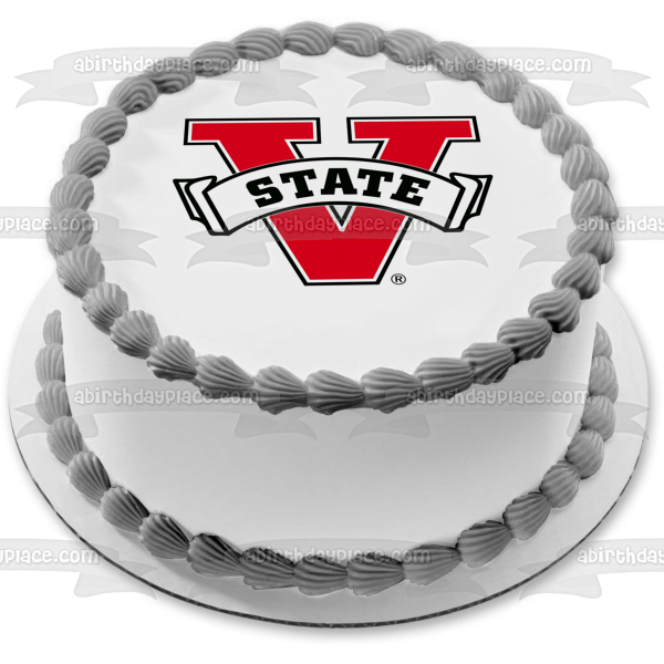 Valdosta State Blazers Athletics Football NCAA Logo Edible Cake Topper Image ABPID11291