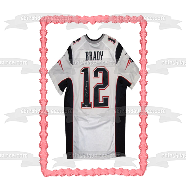 New England Patriots Tom Brady Jersey Front and Back NFL Edible