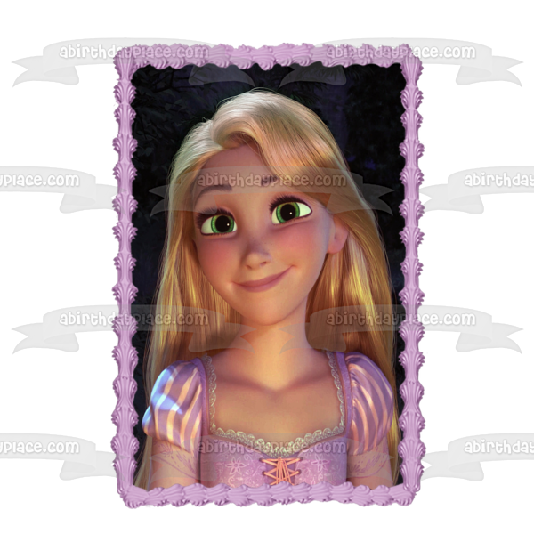 Disney Tagged Rapunzel Sonriendo Imagen comestible para decoración de tarta ABPID11189 