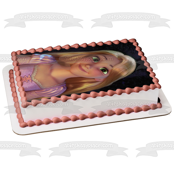 Disney Tagged Rapunzel Sonriendo Imagen comestible para decoración de tarta ABPID11189 