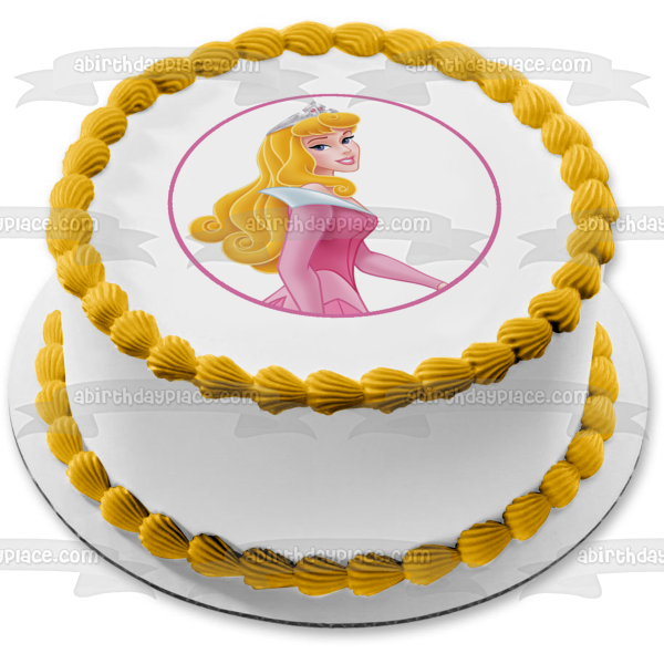 Disney Bella Durmiente Aurora Sonriendo Imagen comestible para decoración de tarta ABPID11504 