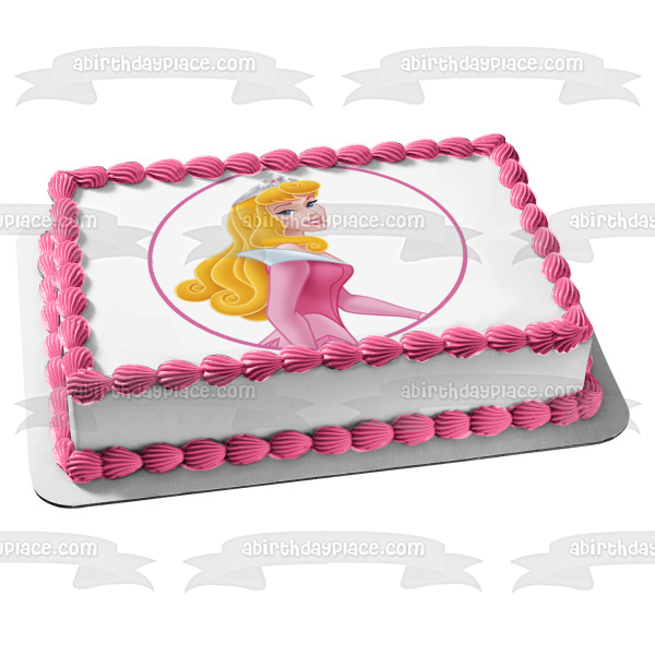 Disney Bella Durmiente Aurora Sonriendo Imagen comestible para decoración de tarta ABPID11504 