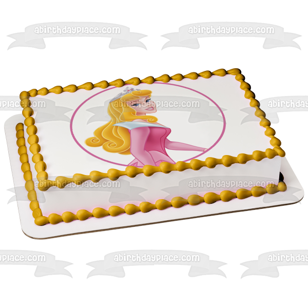 Disney Bella Durmiente Aurora Sonriendo Imagen comestible para decoración de tarta ABPID11504 