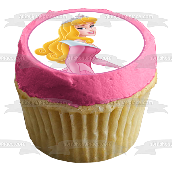 Disney Bella Durmiente Aurora Sonriendo Imagen comestible para decoración de tarta ABPID11504 