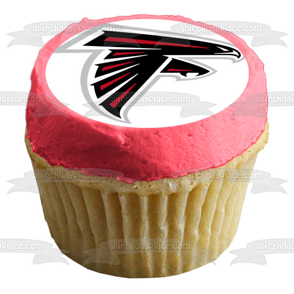 Imagen de decoración comestible para tarta de fútbol con logotipo de la NFL de los Atlanta Falcons ABPID11324 