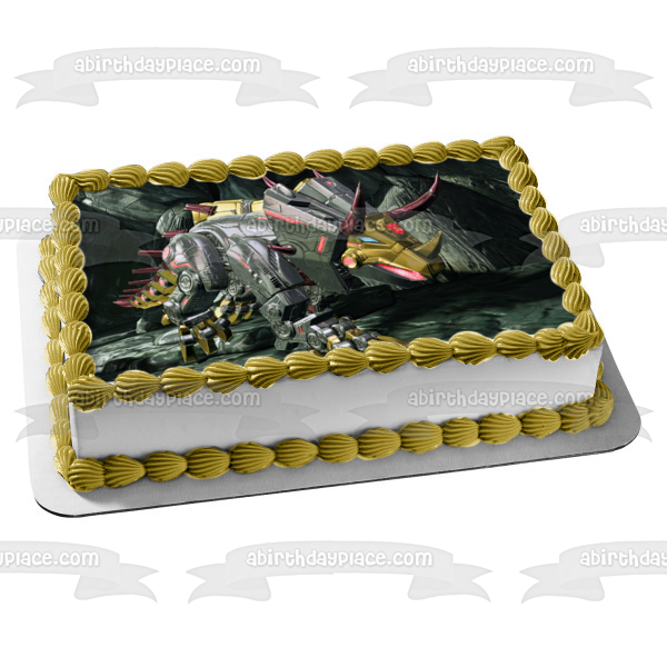 Transformers Rise of the Dark Spark Triceratops Dinobot Edible Cake Topper Image ABPID11539