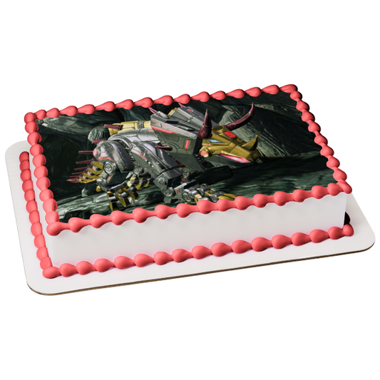 Transformers Rise of the Dark Spark Triceratops Dinobot Edible Cake Topper Image ABPID11539