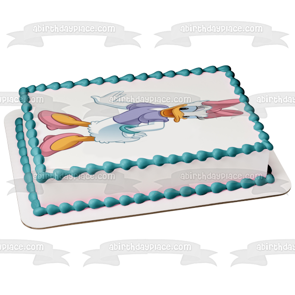 Adorno comestible para tarta con diseño de Daisy Duck de Disney, imagen ABPID11542 