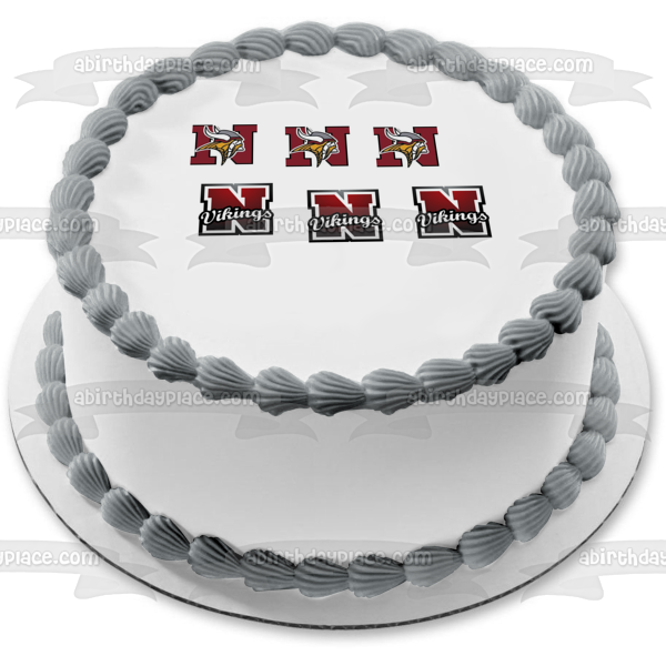 Imagen comestible para tarta con logotipo deportivo de los Minnesota Vikings ABPID11360 