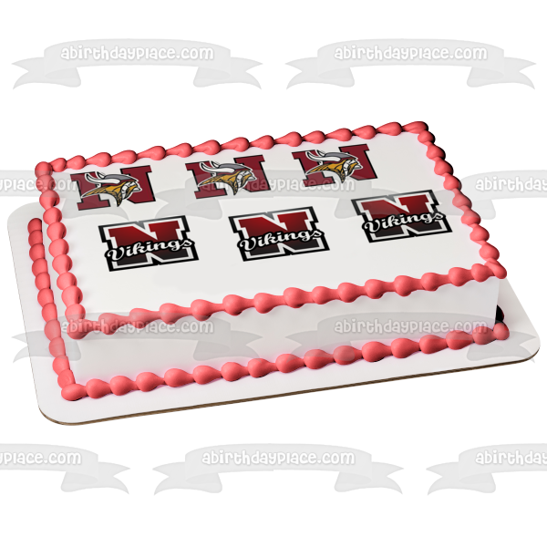 Imagen comestible para tarta con logotipo deportivo de los Minnesota Vikings ABPID11360 