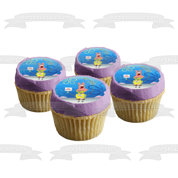 SpongeBob SquarePants Patrick Bikini Bottom Vote Patrick Sign Edible Cake Topper Image ABPID11681