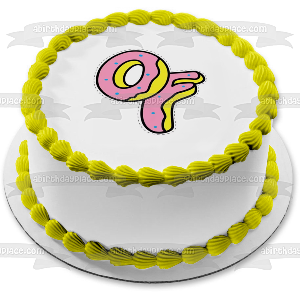 Imagen comestible para decoración de tarta con el logotipo de Odd Future, Wolf Gang Kill, ABPID11400 