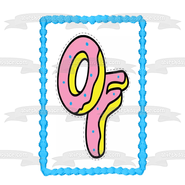 Imagen comestible para decoración de tarta con el logotipo de Odd Future, Wolf Gang Kill, ABPID11400 