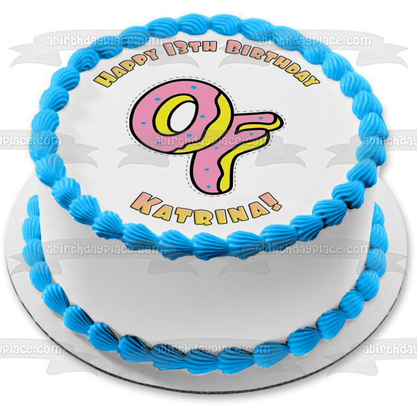 Imagen comestible para decoración de tarta con el logotipo de Odd Future, Wolf Gang Kill, ABPID11400 