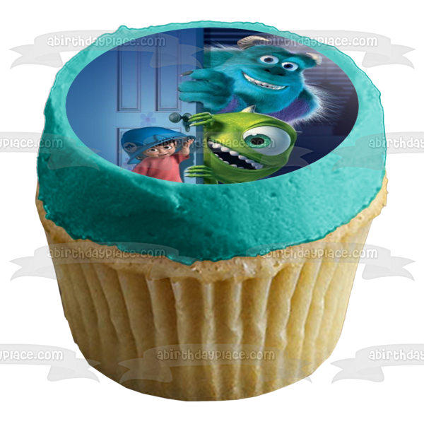 Imagen comestible para tarta de Disney Monsters Inc Sully Boo Mike Kwazowski ABPID11983 