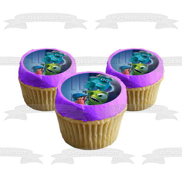 Imagen comestible para tarta de Disney Monsters Inc Sully Boo Mike Kwazowski ABPID11983 