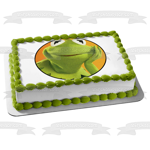 Imagen comestible para decoración de tartas de Los Muppets, Disney, la rana Kermit, ABPID12004 