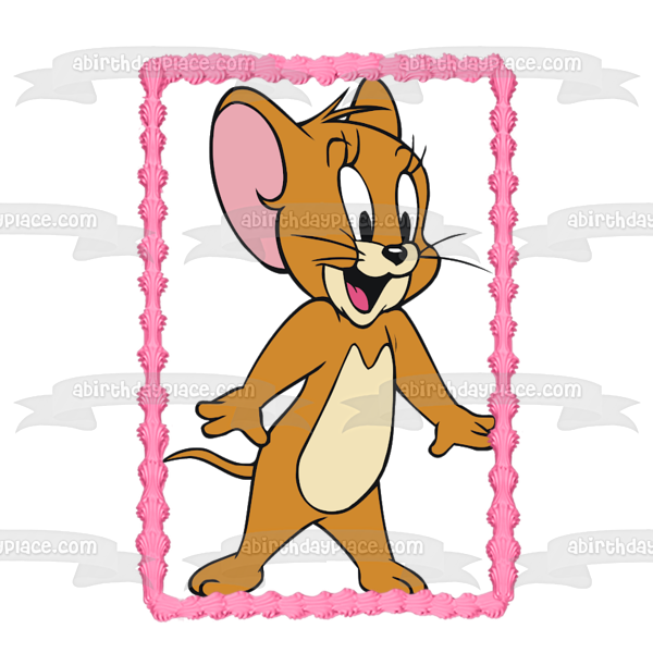 Imagen comestible para decoración de tarta de Tom y Jerry Mouse ABPID12010 