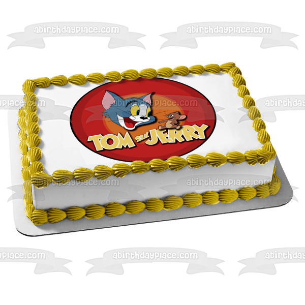 Tom y Jerry Imagen del título de apertura B Imagen comestible para decoración de tarta ABPID12016 